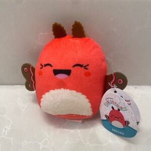 McDonald’s 2025 Squishmallows Pink Mirren The Moth Plush Happy Meal Toy NWT